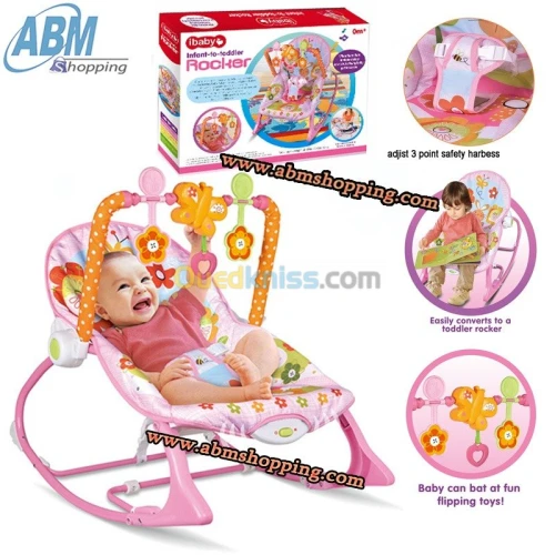 Transat bascule et musical pour bébé  (F)