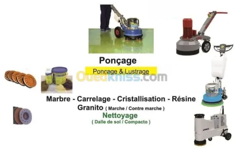 ponscage lustrage et nettoyage