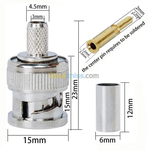 Pince a sertir / A compression BNC Coix Caméra