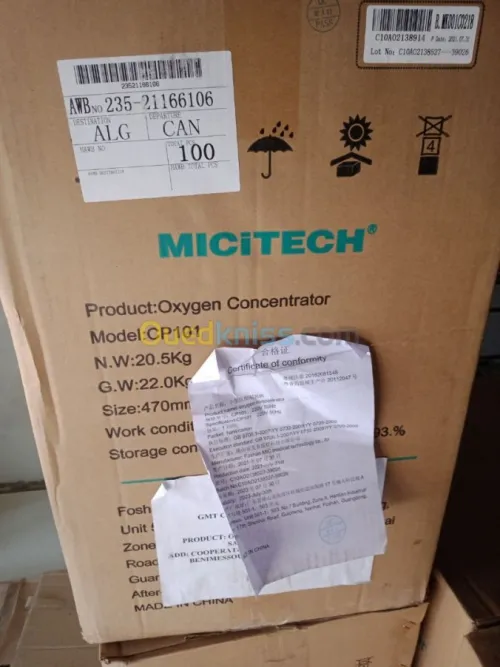 Concentrateur d'oxygène 10 litres