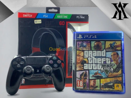PS4 Pro 1To avec casque gamer et 2 CD 