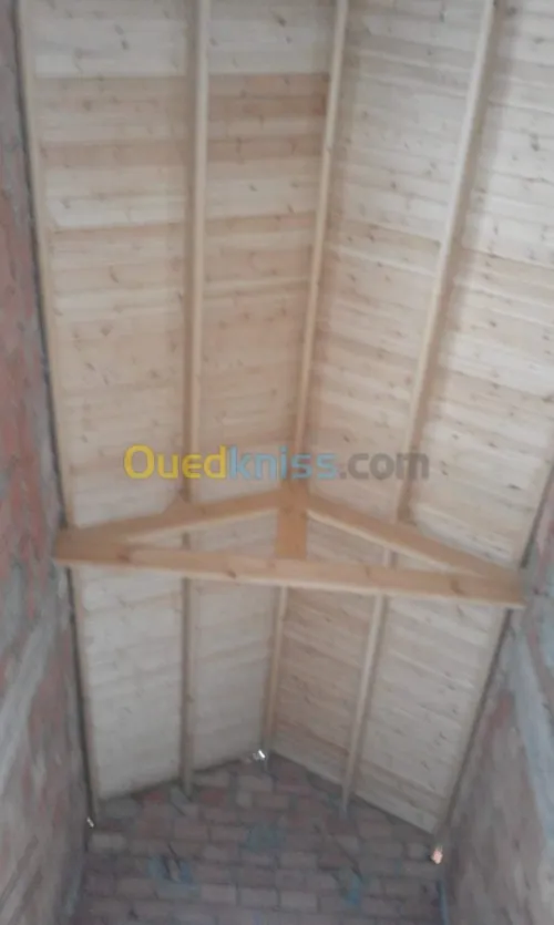 تركيب القرميد charpente en bois