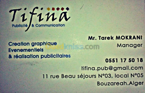 Publicité, communication et marketing.