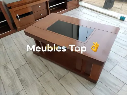 Table TV tendance en bois hêtre