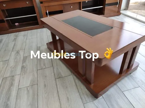 Table TV tendance en bois hêtre
