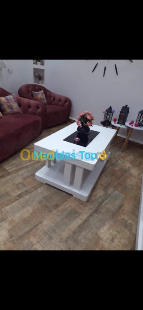 Table TV tendance en bois hêtre