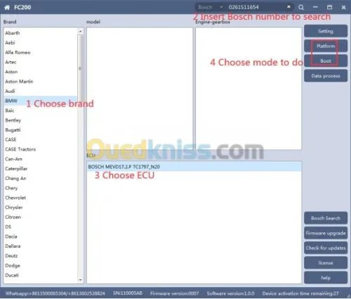 CG FC200 FULL ORIGINAL+LISENCE DENSO/DELPHI CHINA MTXX+MPC5XX +1ANS MAJ