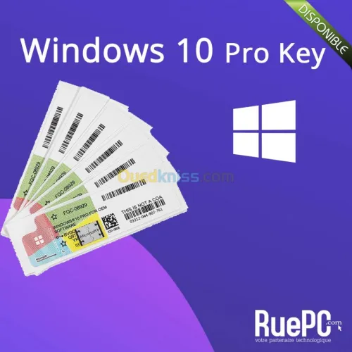 Clé WINDOWS 10 PRO OEM ORIGINAL
