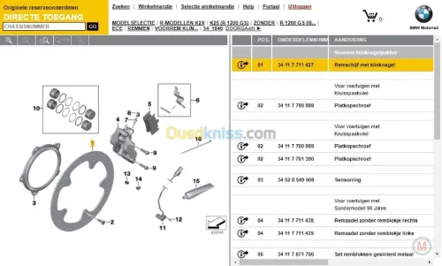 Partslink24 online prix choc