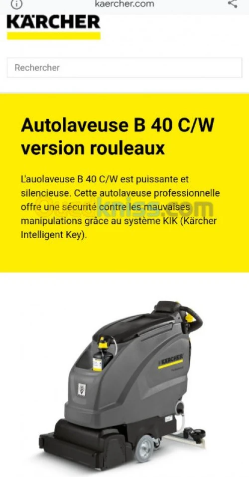 Auto laveuse KARCHER BR40 et B40