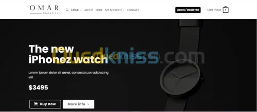 site web  ecommerce 1000da/page
