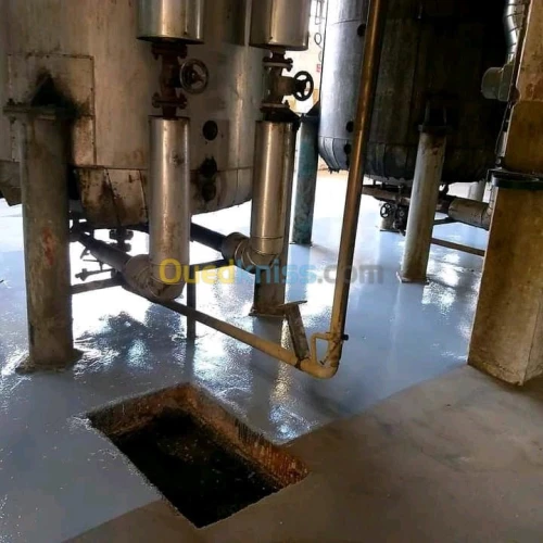 Ponçage de béton et verni et epoxy 