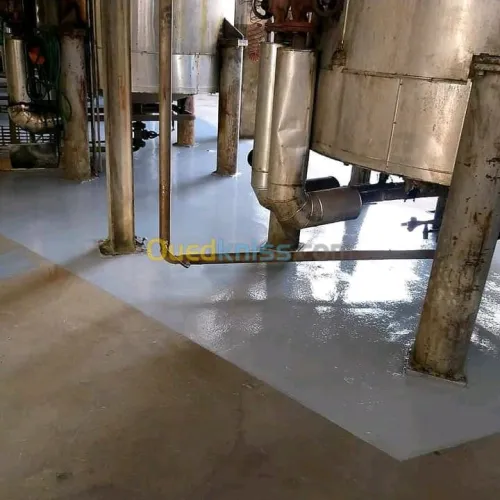 Ponçage de béton et verni et epoxy 