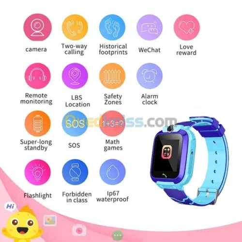 Montre connectée  pour enfants GPS