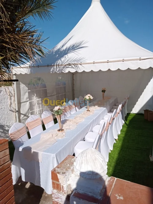 Location chapiteau chaise et table 