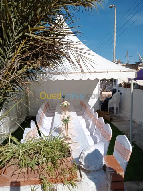 Location chapiteau chaise et table 