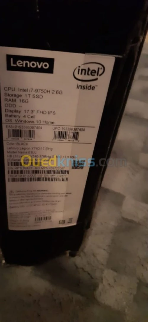 Lenovo Legion Y740 i7-9/16/1T/17.3/RTX