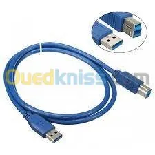 Cable USB 2.0 & 3.0 Imprimante Piano