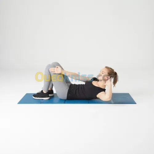 TAPIS Decathlon DE SOL PILATES PLIABLE 160CM X 60CM X 7MM - TONEMAT S FOLD BLEU
