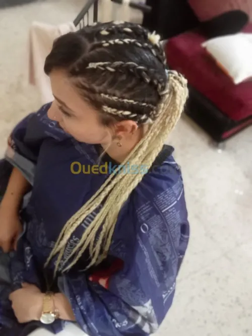 Tresse africaine et pose de extension
