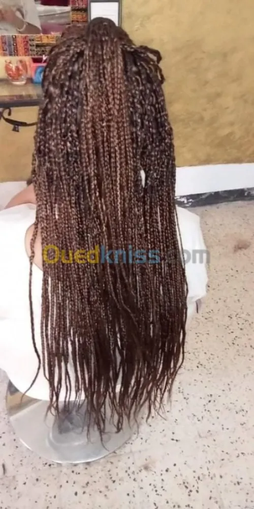 Tresse africaine et pose de extension