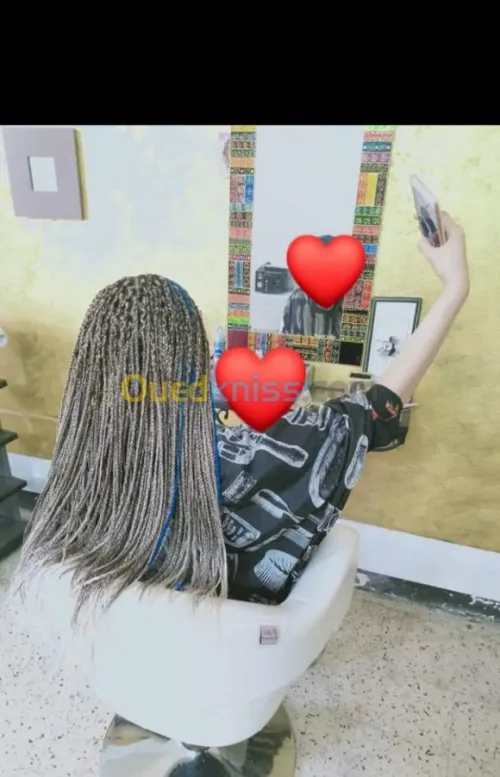 Tresse africaine et pose de extension