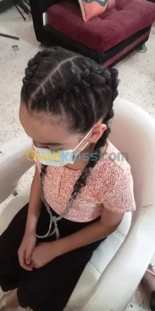 Tresse africaine et pose de extension