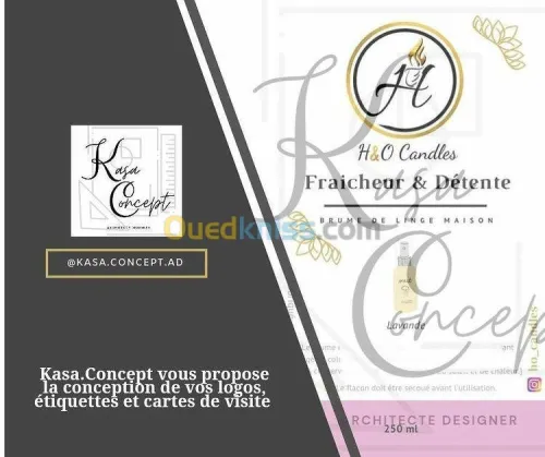 Logo et étiquetes, carte visite