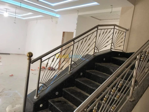 Rampe et Garde-corps inox et verre