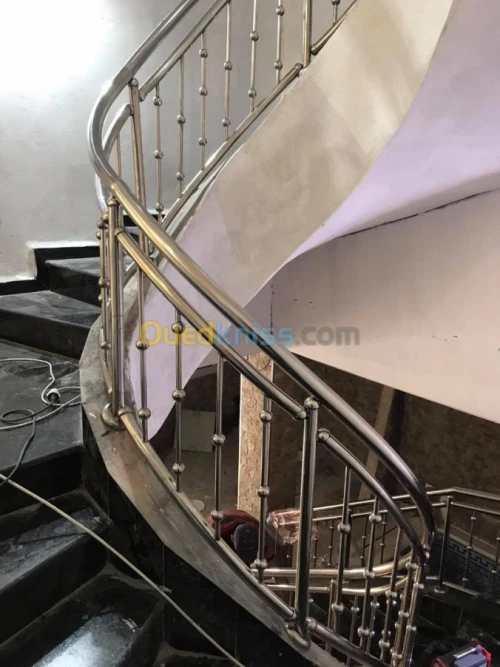 Rampe et Garde-corps inox et verre