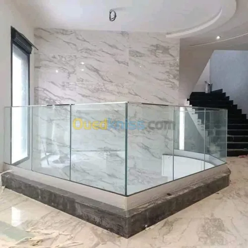 Rampe et Garde-corps inox et verre