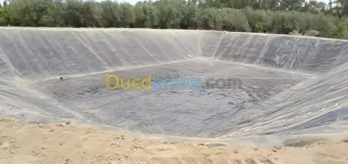 Geo membrane  bassin et geosynthetique