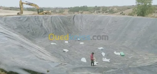 Geo membrane  bassin et geosynthetique