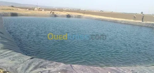 Geo membrane  bassin et geosynthetique