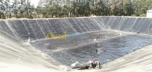 Geo membrane  bassin et geosynthetique