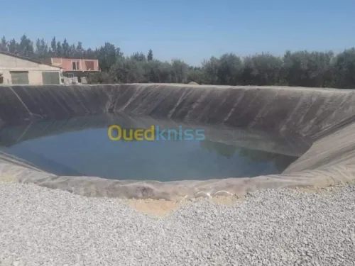 Geo membrane  bassin et geosynthetique