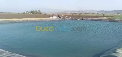 Geo membrane  bassin et geosynthetique