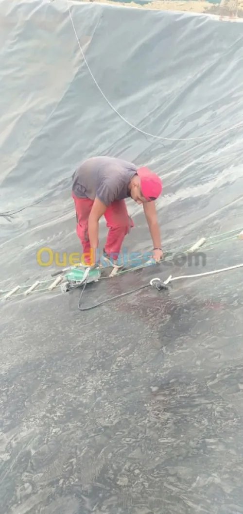 Geo membrane  bassin et geosynthetique