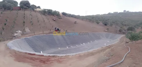 Geo membrane  bassin et geosynthetique