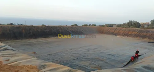 Geo membrane  bassin et geosynthetique