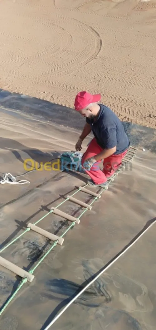 Geo membrane  bassin et geosynthetique