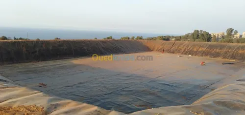 Geo membrane  bassin et geosynthetique