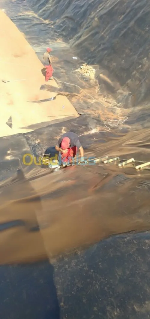 Geo membrane  bassin et geosynthetique