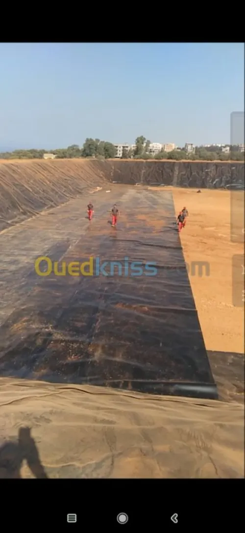 Geo membrane  bassin et geosynthetique