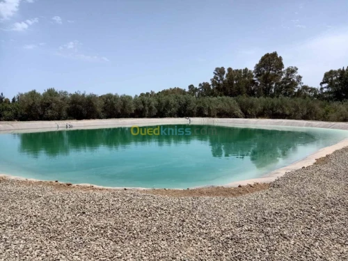 Geo membrane  bassin et geosynthetique