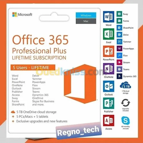 Office 365 5 postes WIn/Mac + Cloud 