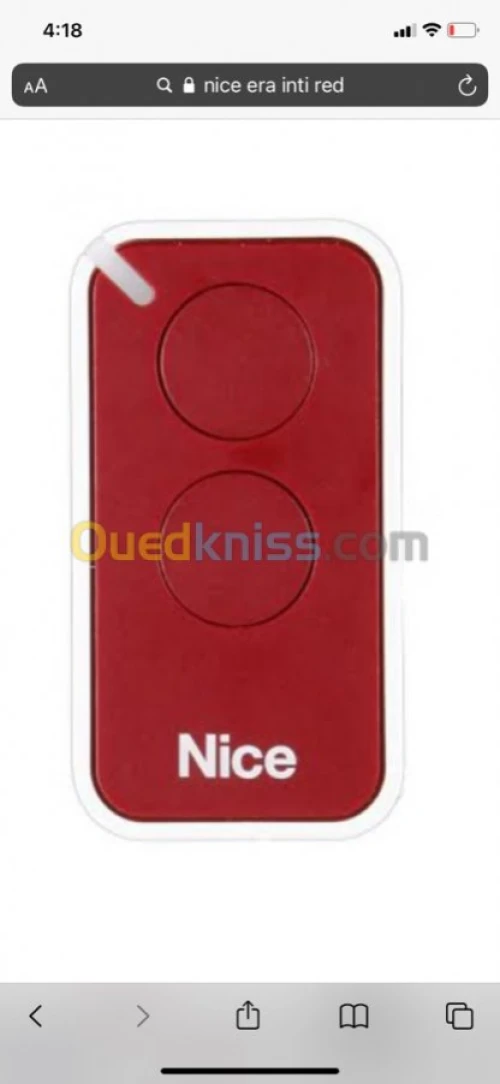 Nice télécommande 