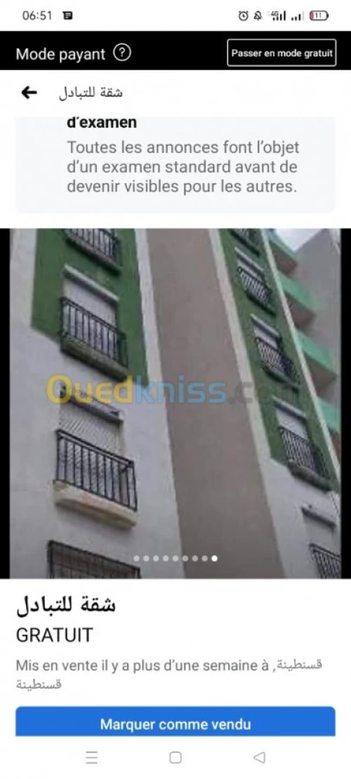 Echange Appartement F3 Constantine Constantine