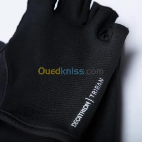 GANTS DECATHLON VELO ROUTE CYCLOTOURISME 100 NOIR