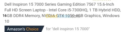 Dell Inspiron 15 7000 Series Gaming 